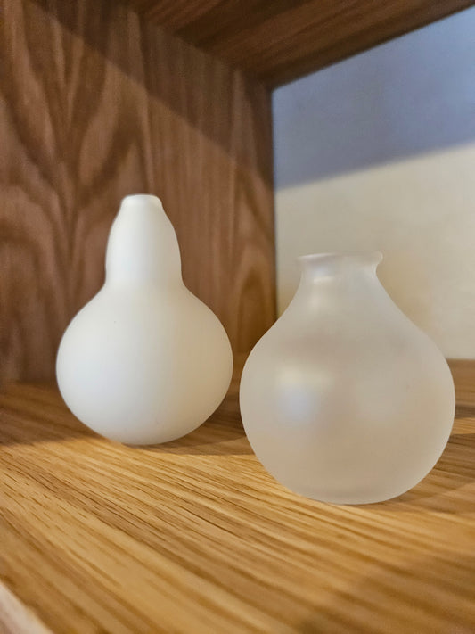 Glass blown vases