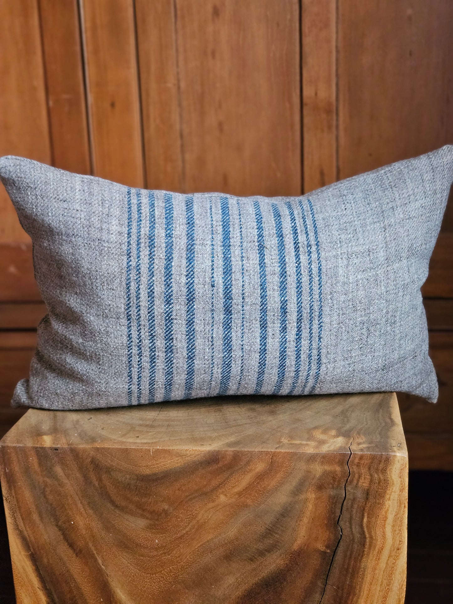 STRIPED LINEN AND WOOL