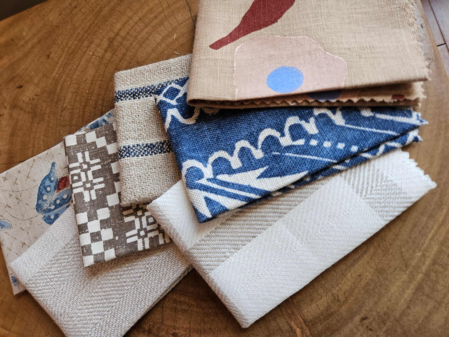 Serviette en lin assortie