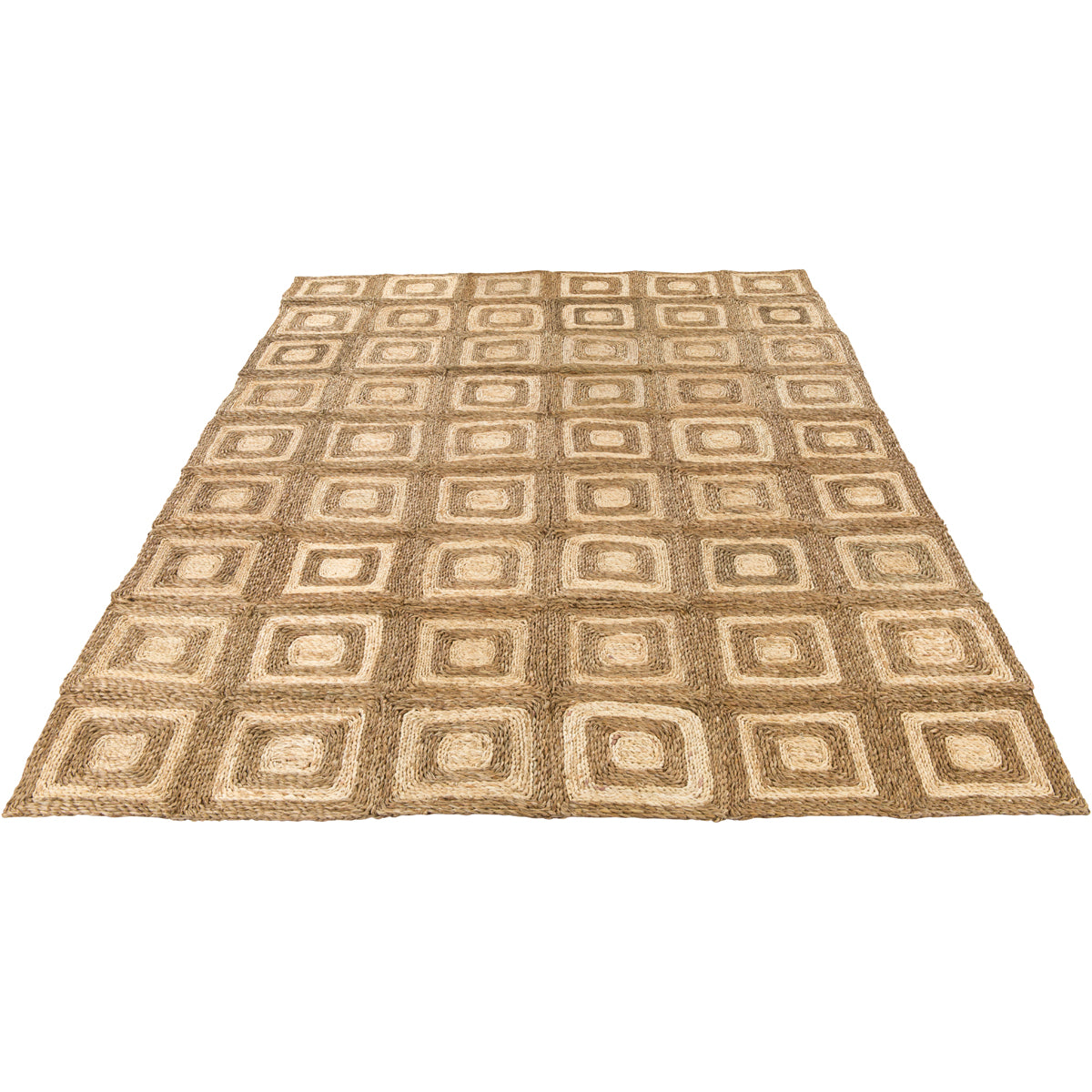 Light tone on tone sea grass rug