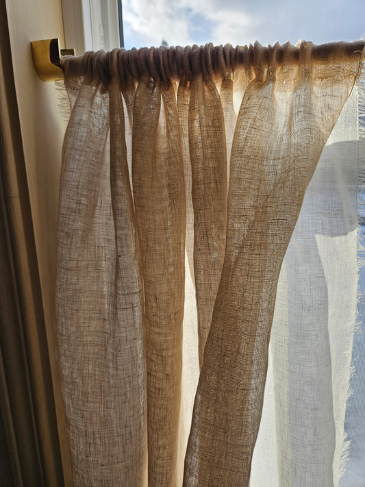 Linen café curtains