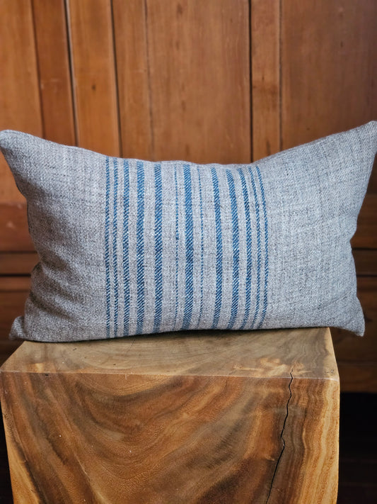 STRIPED LINEN AND WOOL