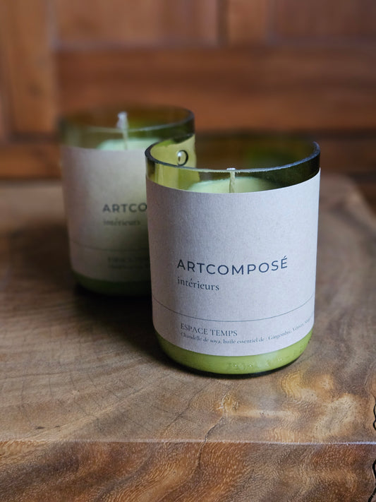 Essential oil candle- espace temps