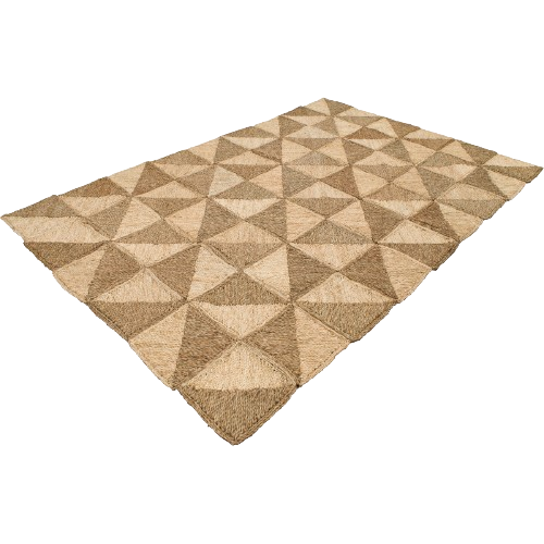 Tapis Triangle en jonc de mer